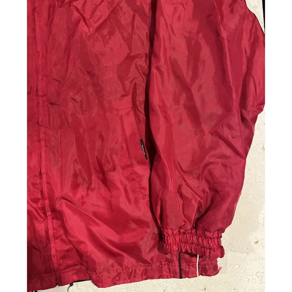 Vintage Arkansas Razorbacks Reversible Jacket Embroidered Mens‎ 2XL Fleece Red